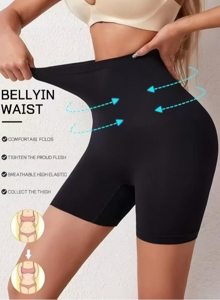 DUNISO High Waist Shapewear Shorts,Postpartum Underwear Boyshorts, Bum Lift, Shaping Underwear for Women,Tummy Control,Comfortable and Breathable,Suitable for Postpartum Shapewear or Daily Wear, Black, Size L - Image 2